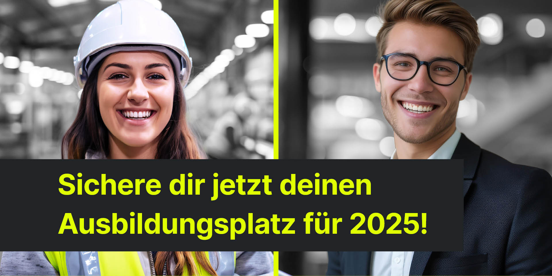 Sichere dir jetzt deinen Ausbildungsplatz für 2025